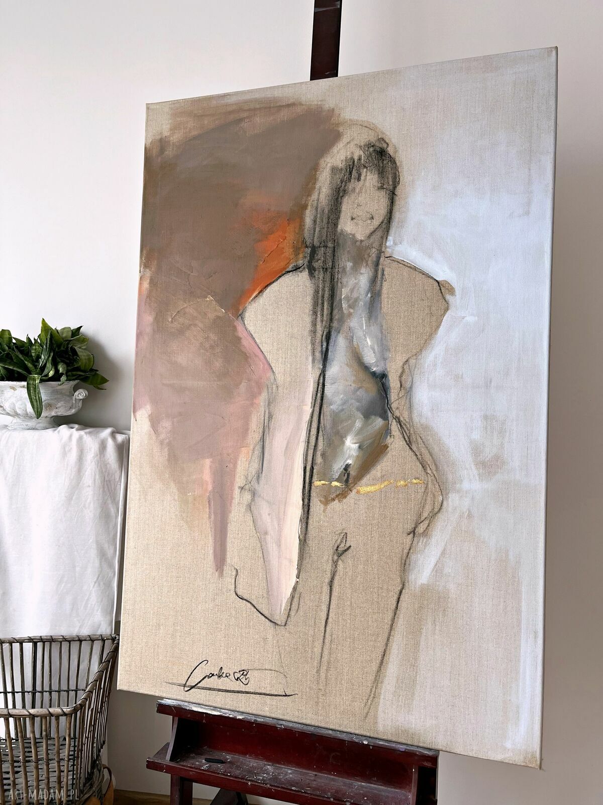Lady - obraz na płótnie 120x80 cm Louka do salonu i sypialni