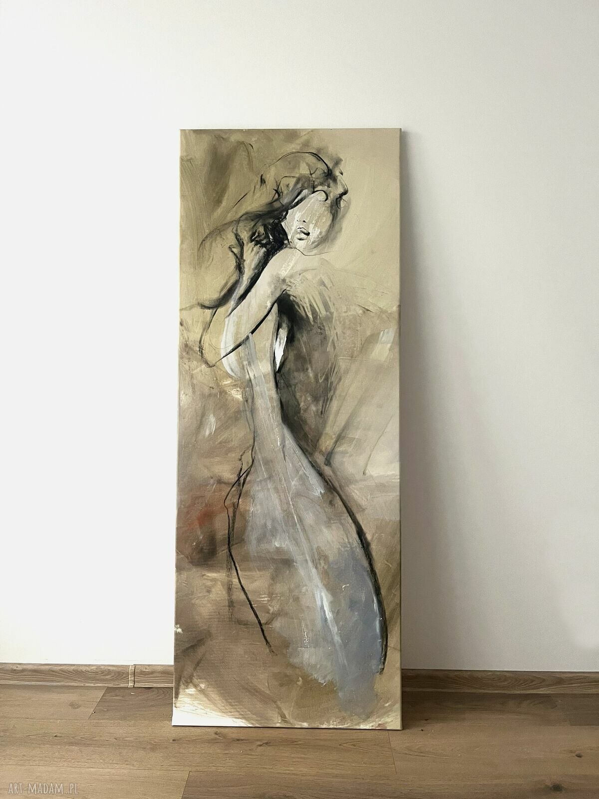 Lady - duży obraz kobiety na płótnie 150 x 60 cm
