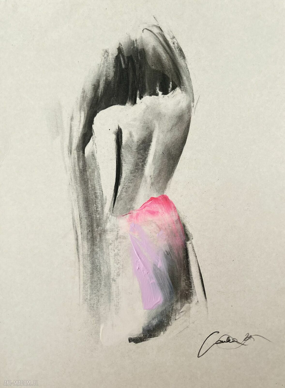 Lady - autorska grafika kobieca 30x40 cm