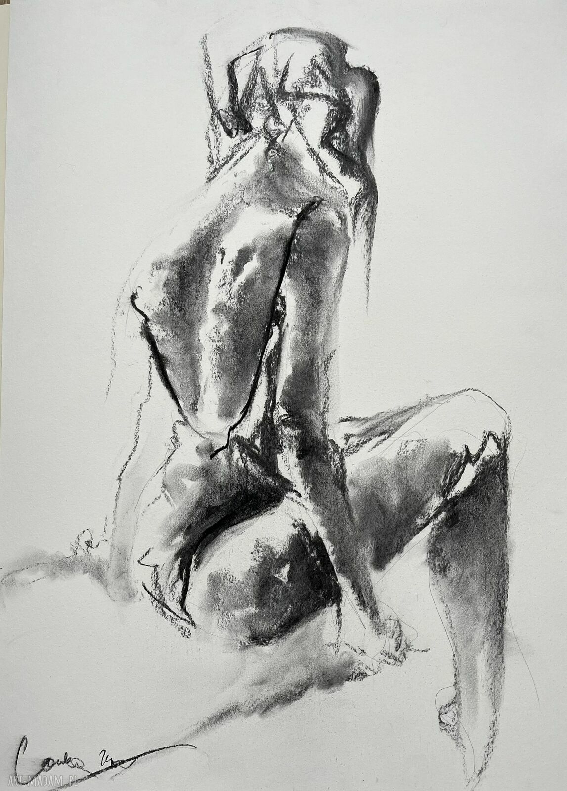 Lady - grafika kobiety 50x70 do sypialni i nad łóżko