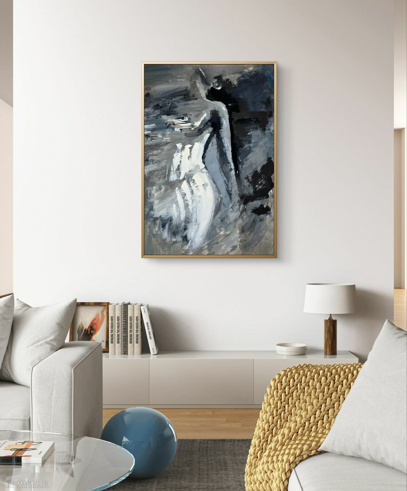 Lady 50x70 - duża grafika kobieta do sypialni i salonu - inkografia