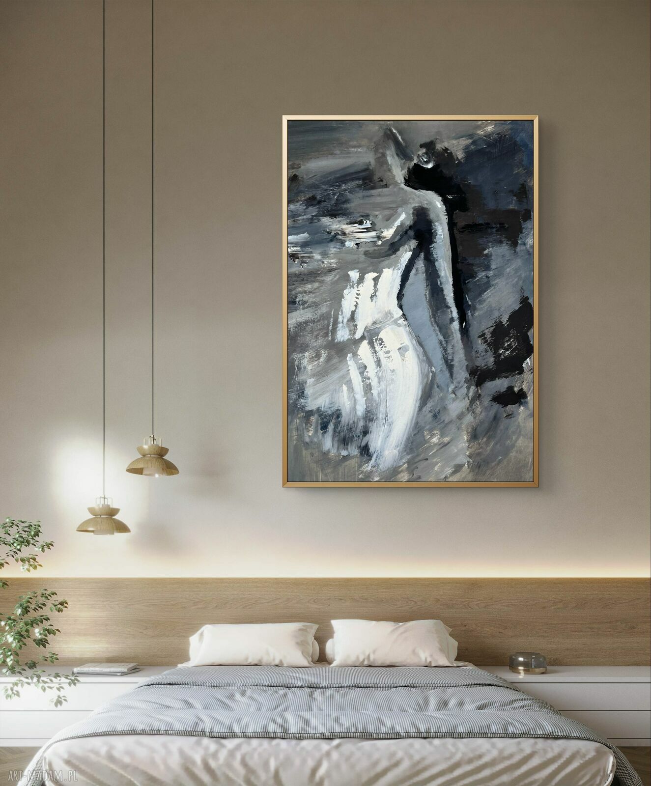 Lady 50x70 - duża grafika kobieta do sypialni i salonu - inkografia
