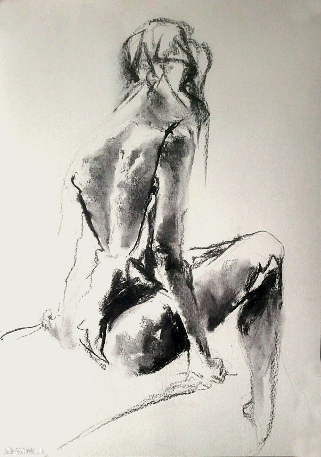 Lady - grafika kobiety 50x70 do sypialni i nad łóżko
