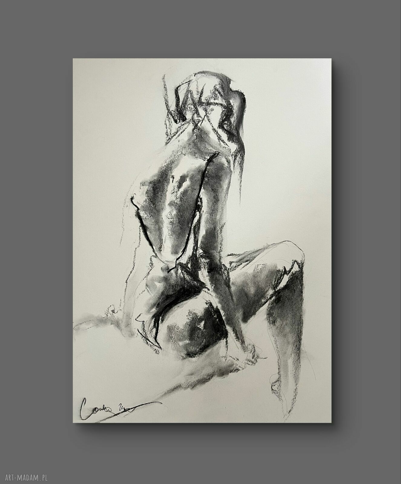 Lady - grafika kobiety 50x70 do sypialni i nad łóżko