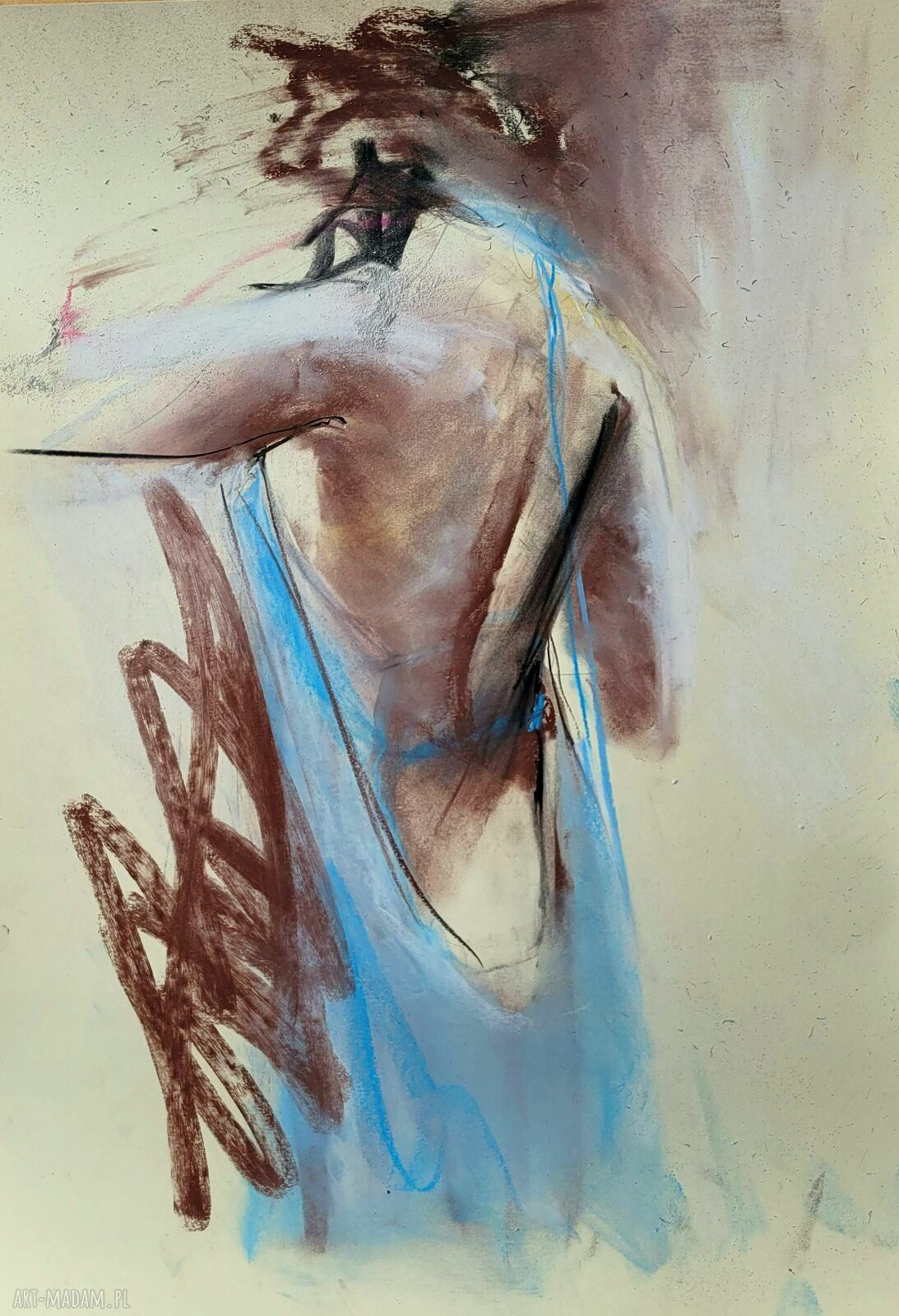Lady - oryginalny rysunek kobiety 50x70 cm