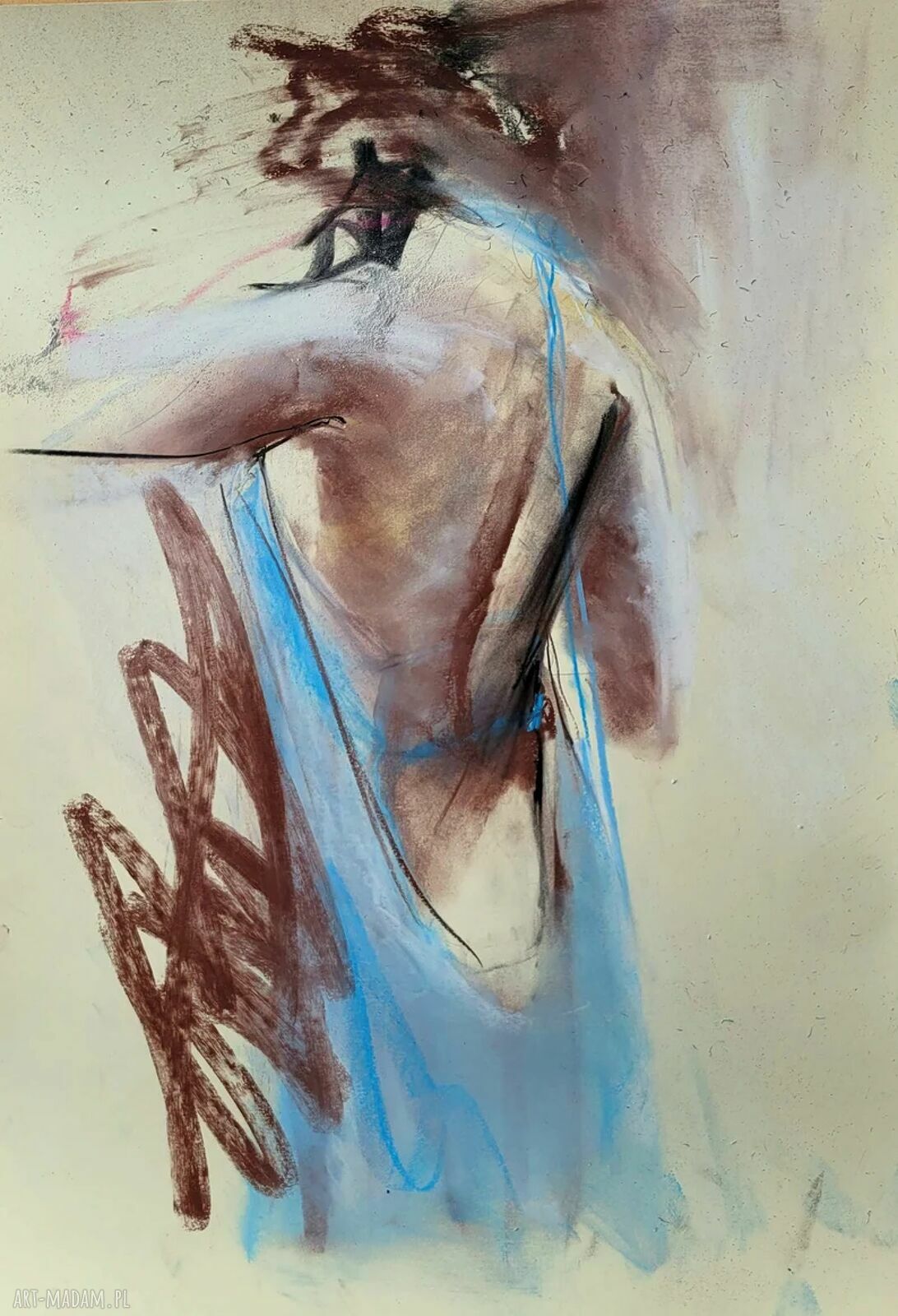 Lady - oryginalny rysunek kobiety 50x70 cm