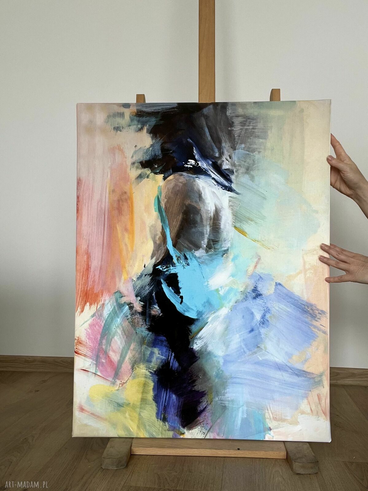 Lady - obraz kobiecy 60x80 cm na płótnie bawełnianym