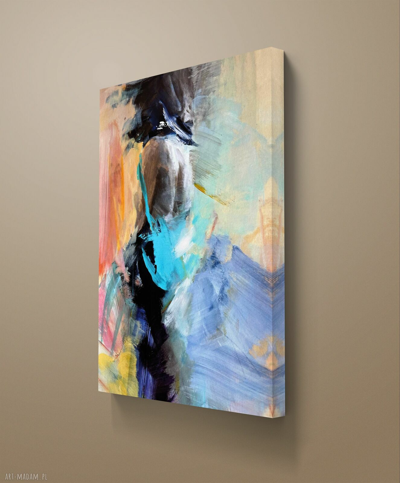 Lady - obraz kobiecy 60x80 cm na płótnie bawełnianym