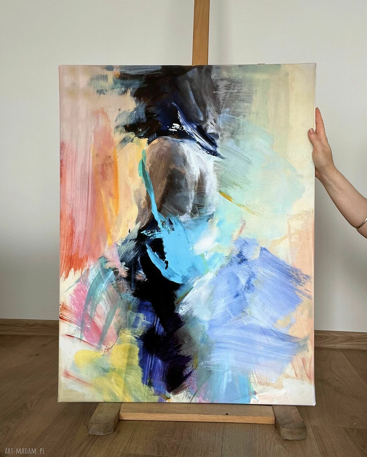 Lady - obraz kobiecy 60x80 cm na płótnie bawełnianym