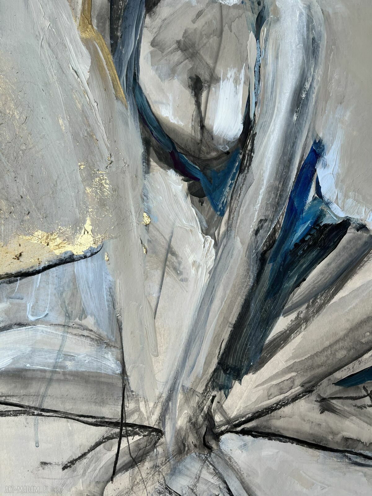 Lady - kobieca grafika do sypialni i salonu, format 64x64 cm