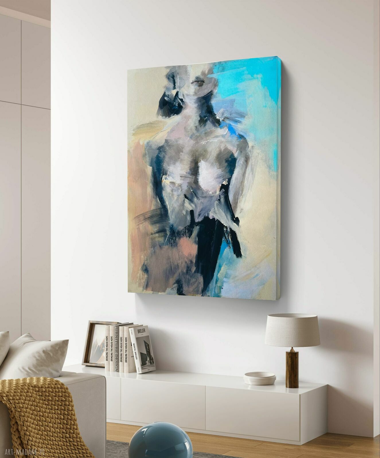 Lady - duży plakat kobieta 60x86 cm w stylu fine art