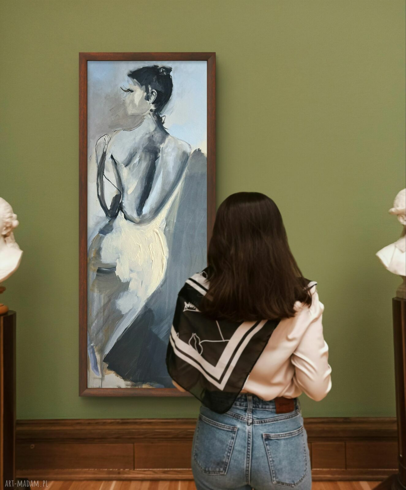 Lady - duży plakat z kobietą 120x60 cm do oprawy