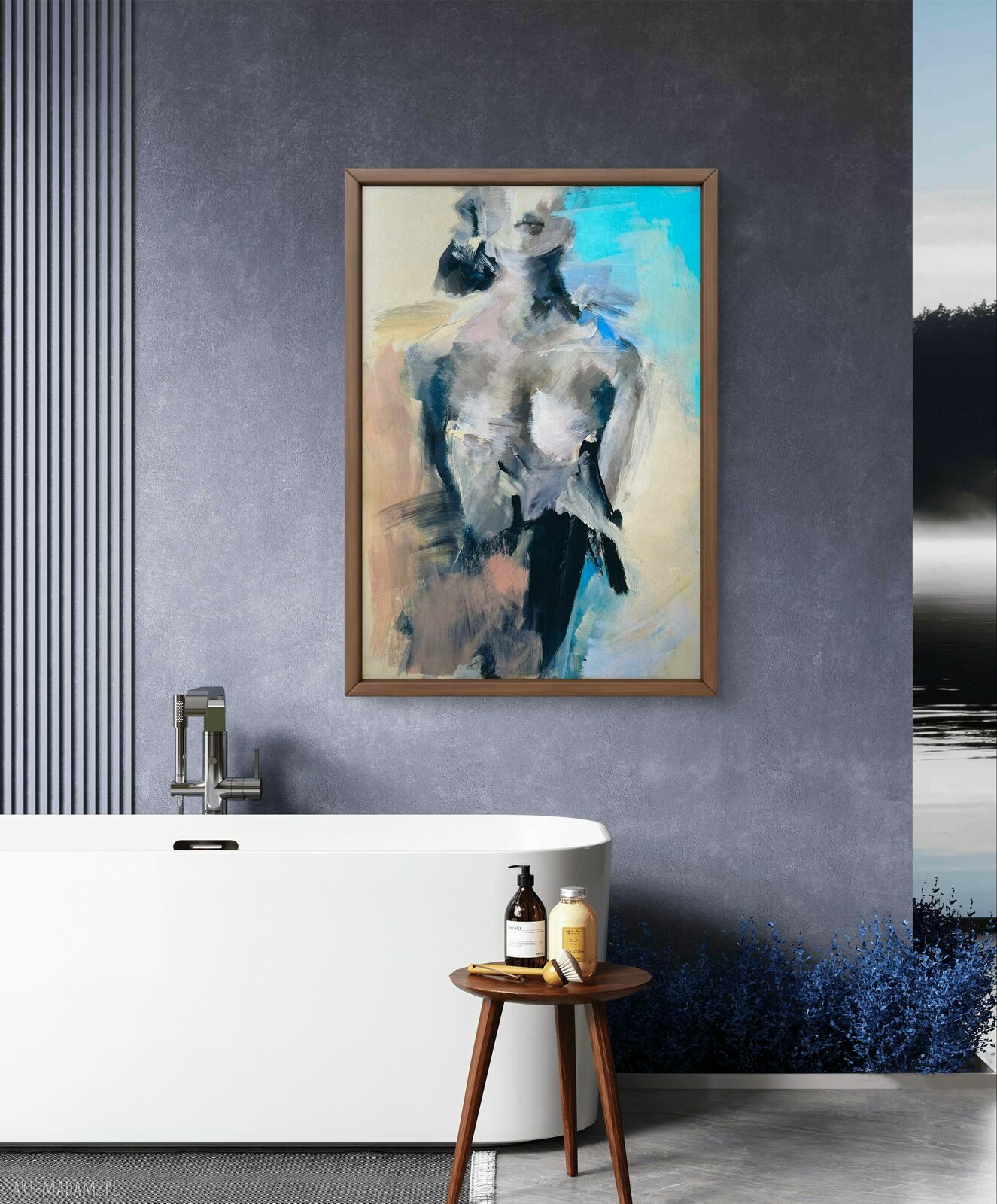 Lady - duży plakat kobieta 60x86 cm w stylu fine art