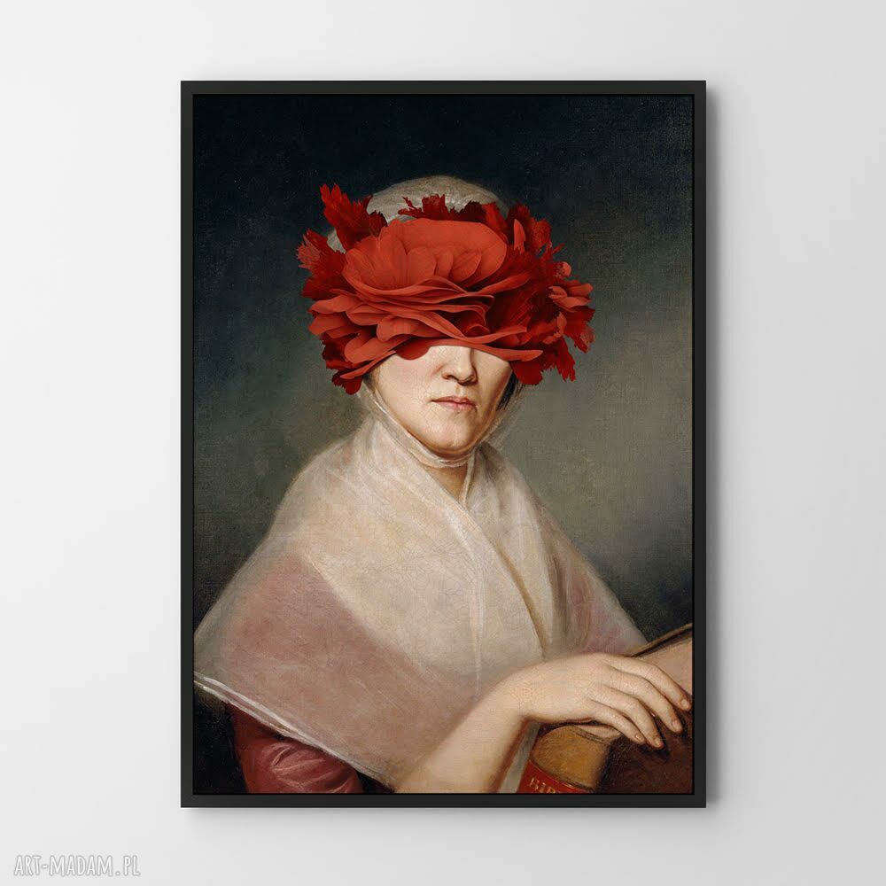Lady Papaver - plakat 40x50 cm z makami i wizerunkiem kobiety
