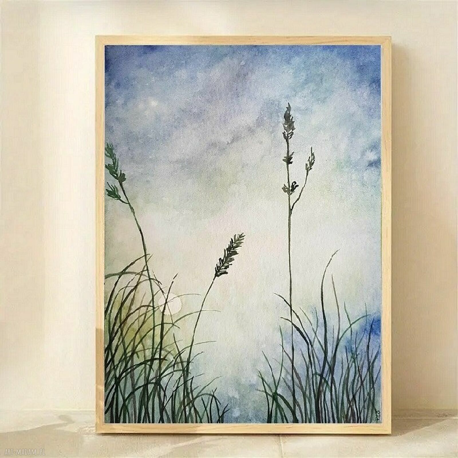 Łąka - akwarela w formacie 32x24 cm