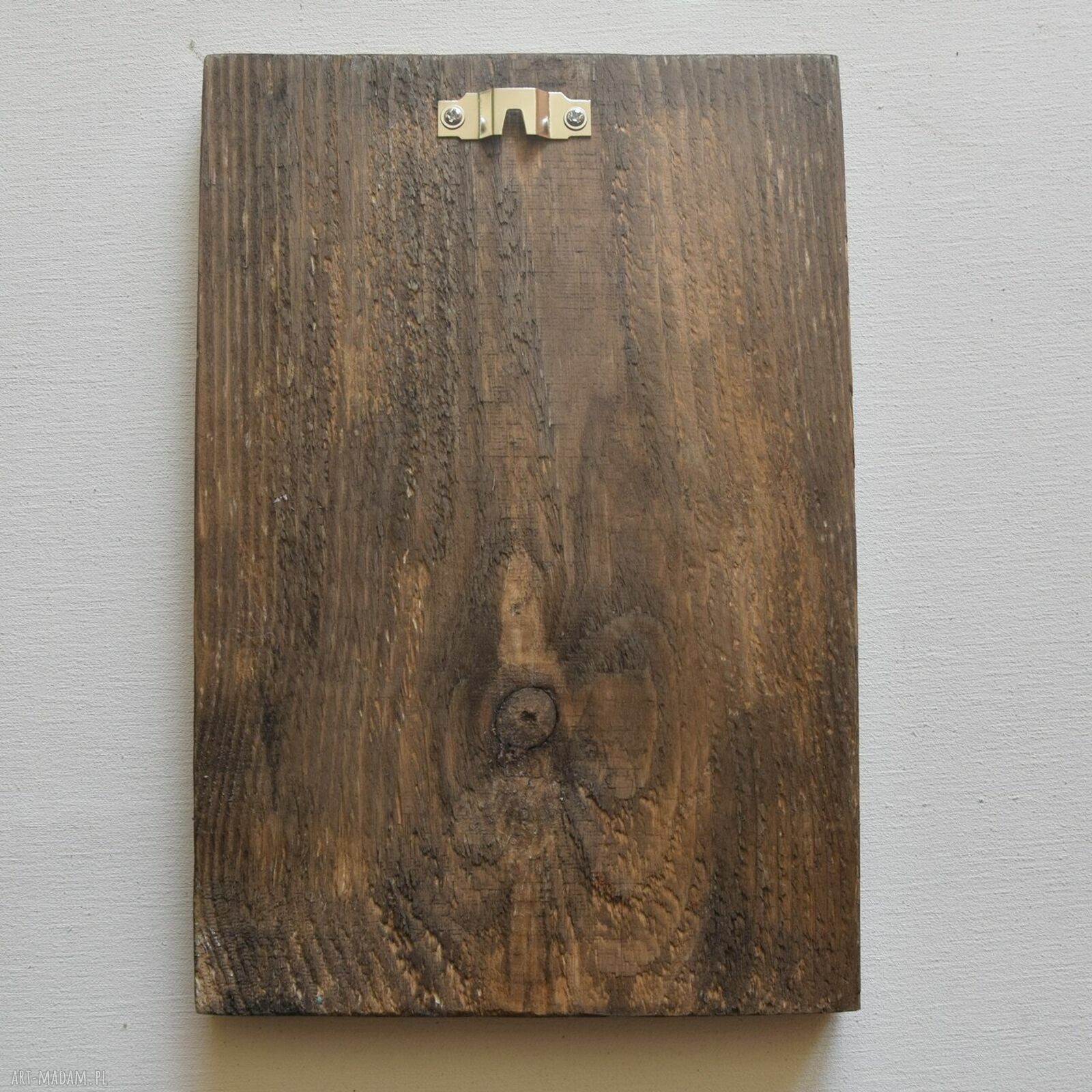 Łąka - impresja: ręcznie malowany obraz na desce (ok. 20x30 cm)