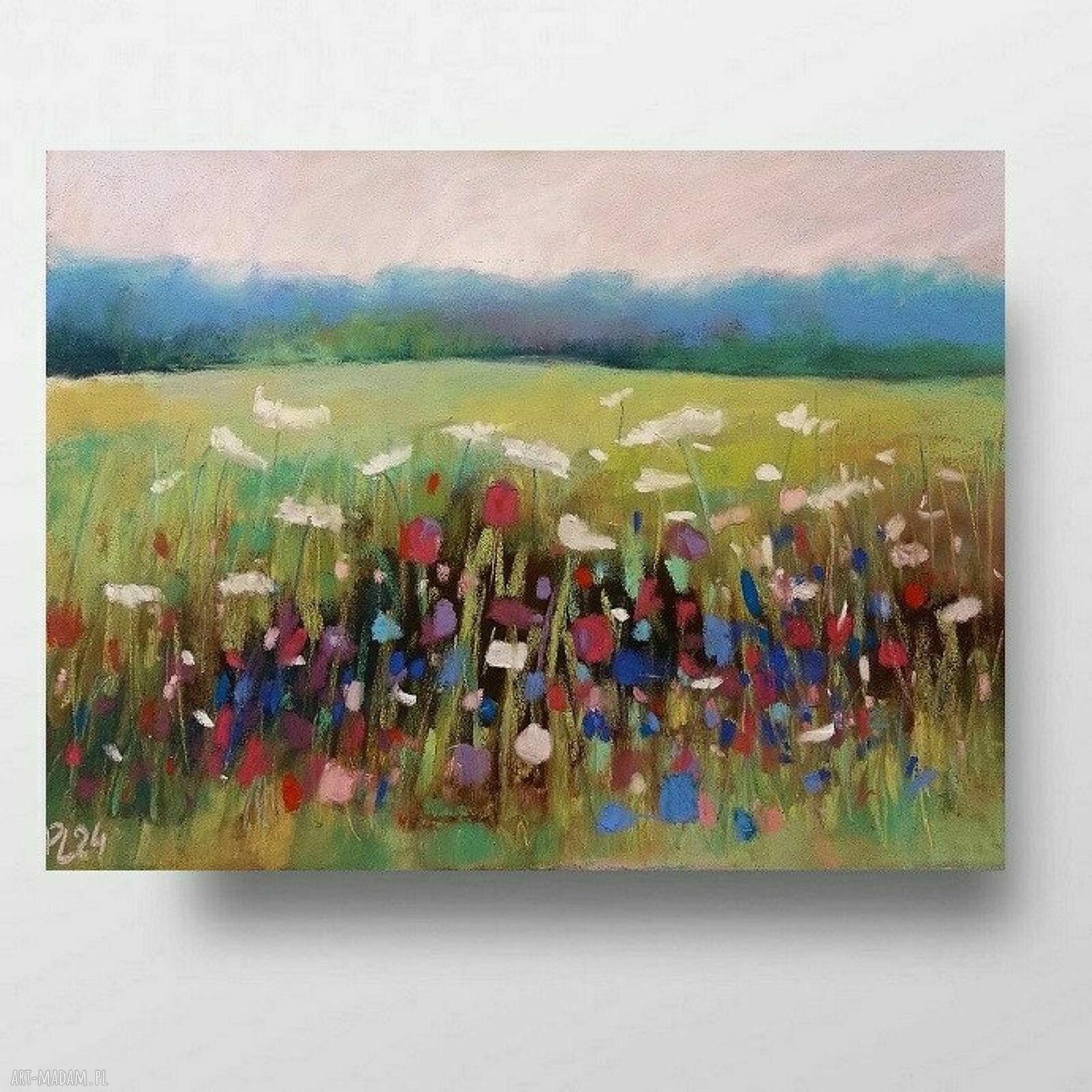 ŁĄKA - praca formatu 18/24 cm