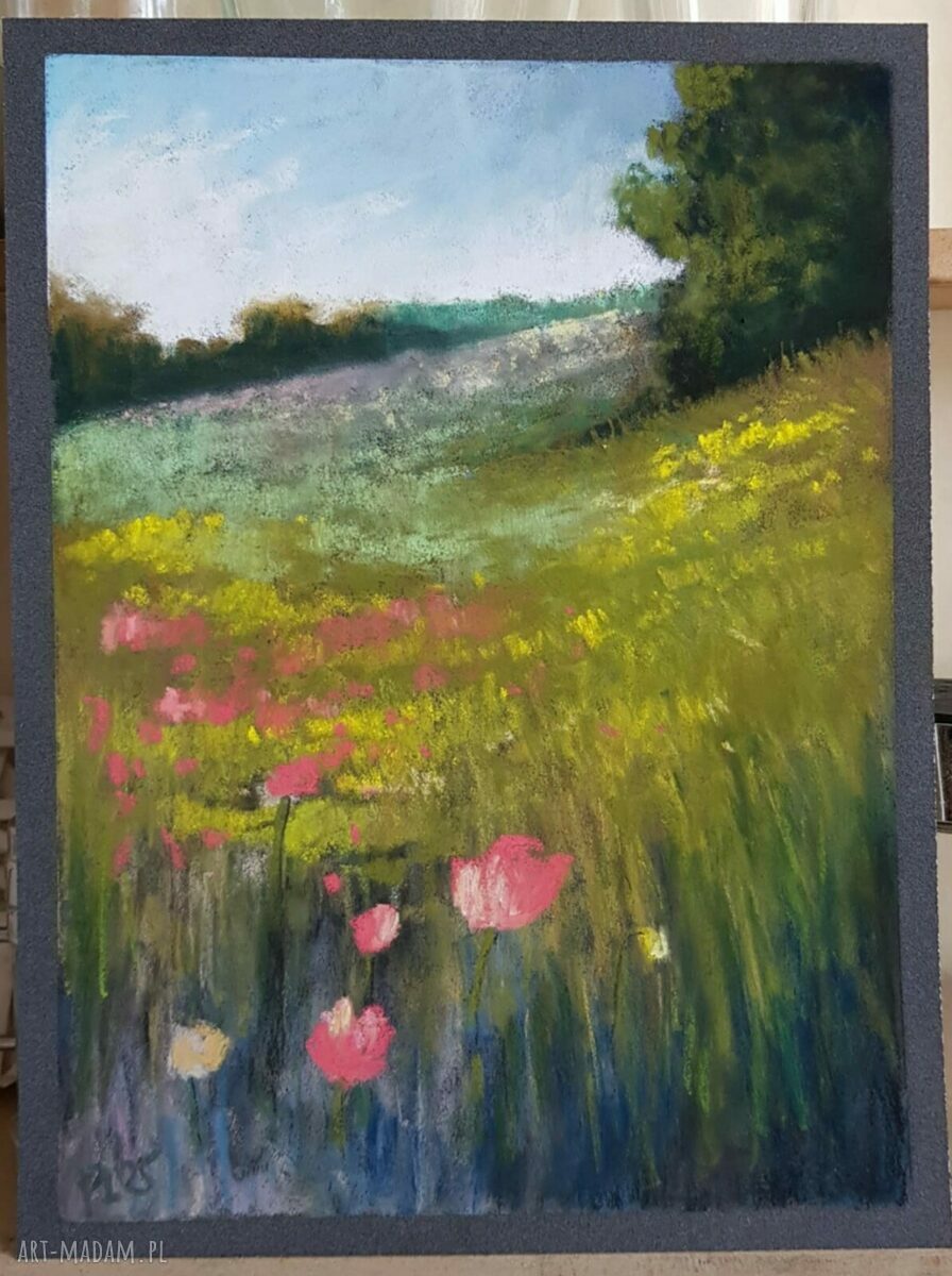 ŁĄKA - praca formatu 24/18 cm