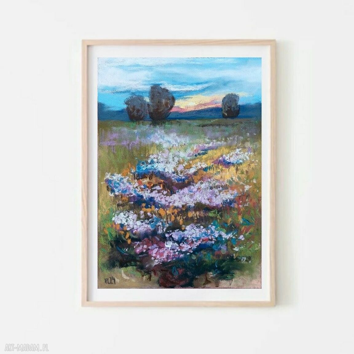 Łąka - praca z pasteli suchych 18/24 cm