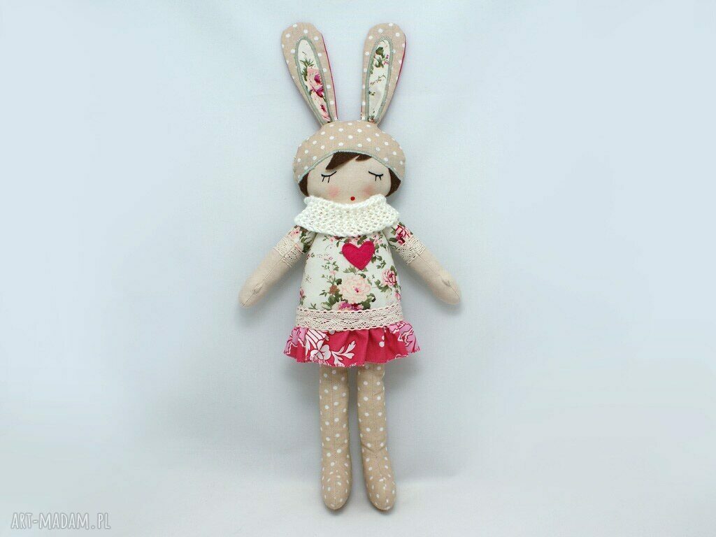 Lala przytulanka Ania Śpioszka 46 cm - miękka uszatka dla dziewczynki