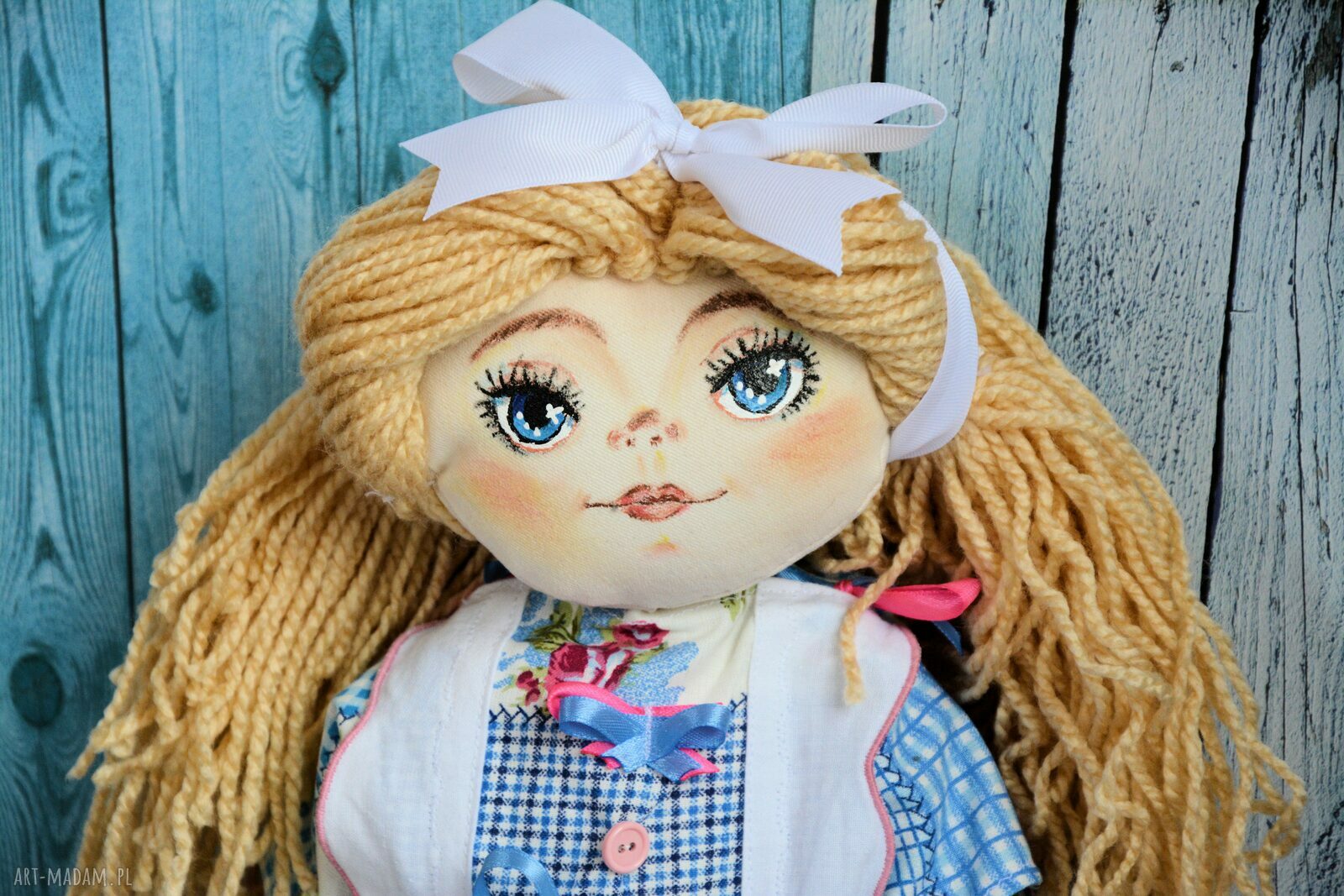 Lalka Dorotka 50 cm ręcznie malowana