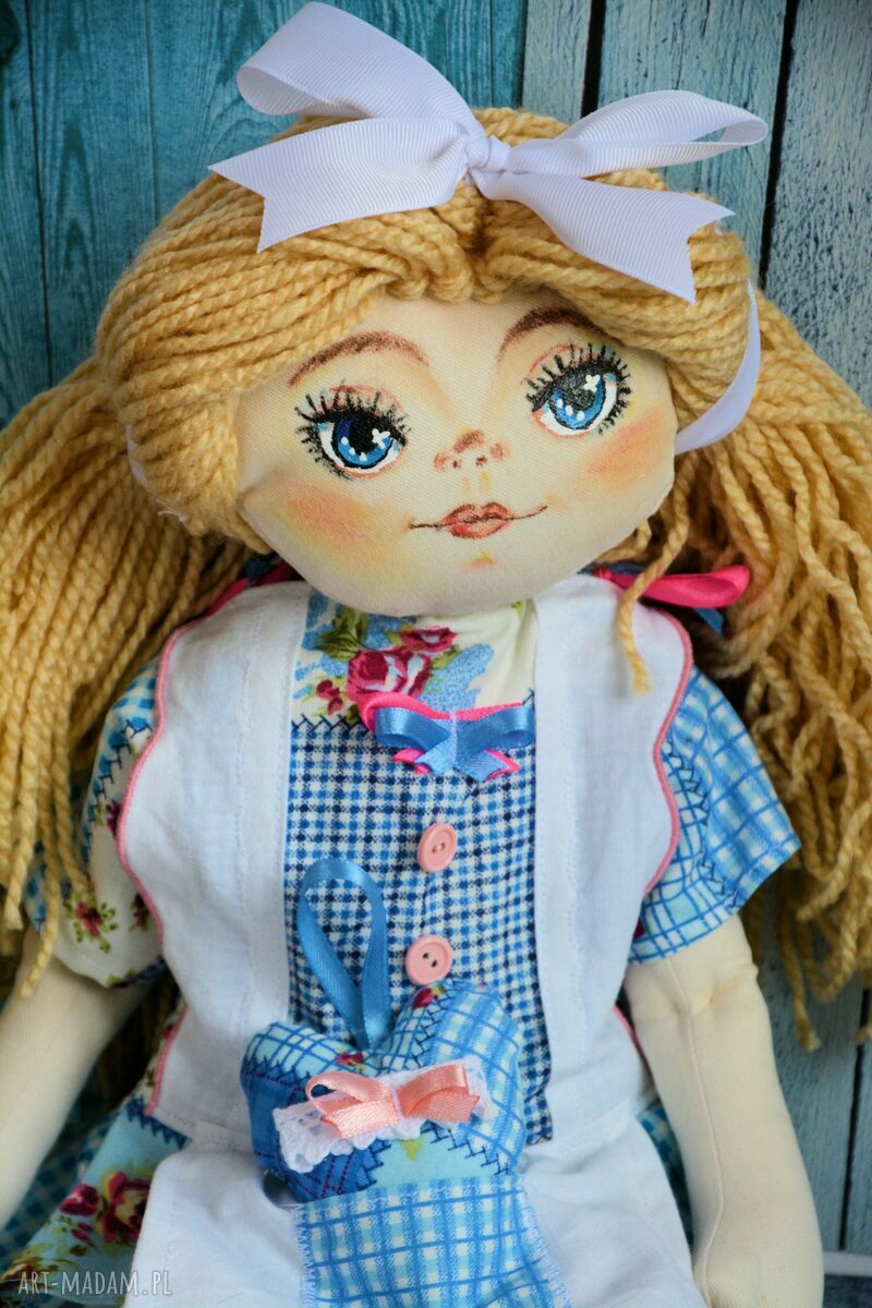 Lalka Dorotka 50 cm ręcznie malowana
