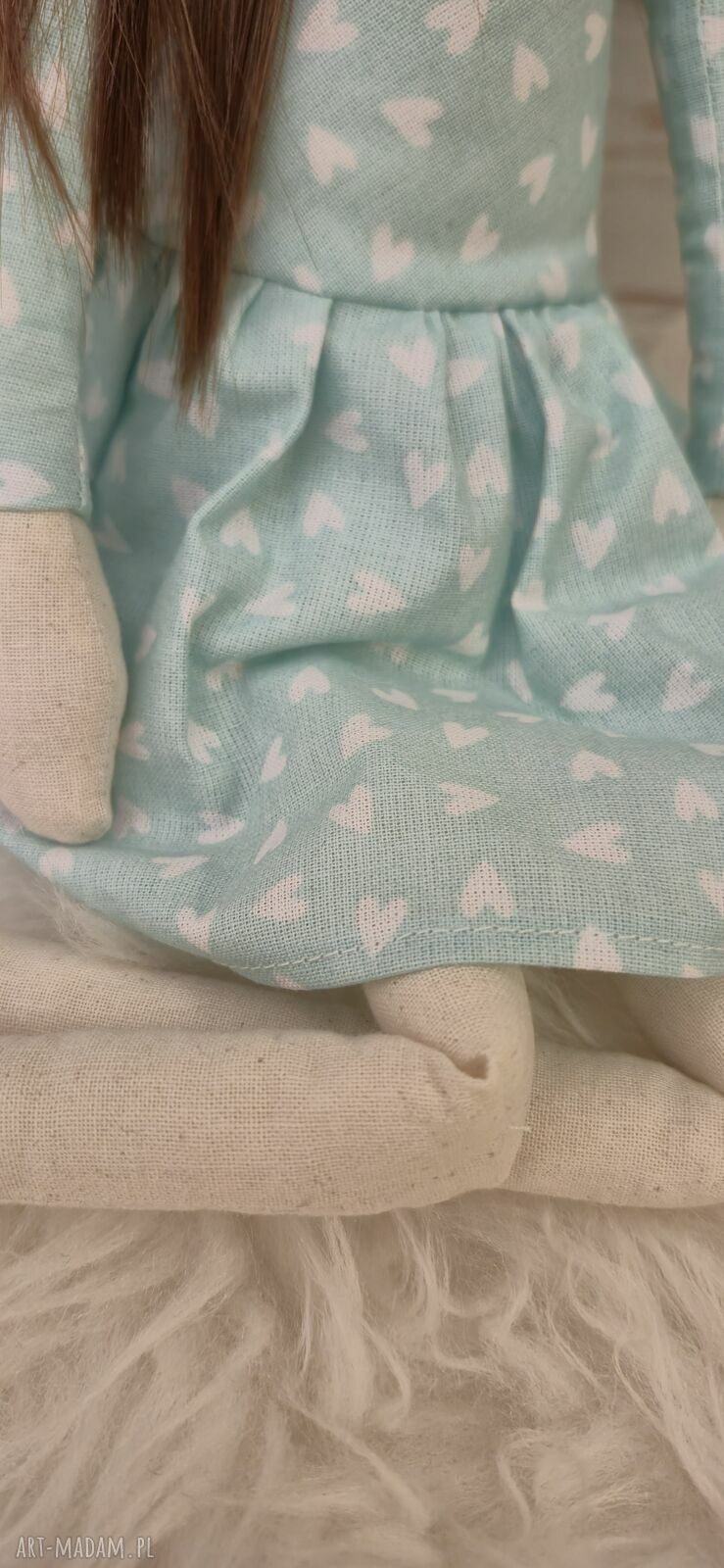 Lalka anioł Tilda 45 cm - prezent naturalny i antyalergiczny