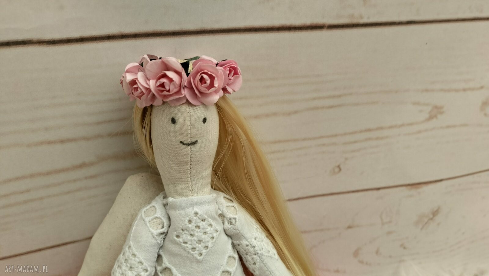 Lalka Anioł Tilda antyalergiczna 45 cm - handmade przytulanka