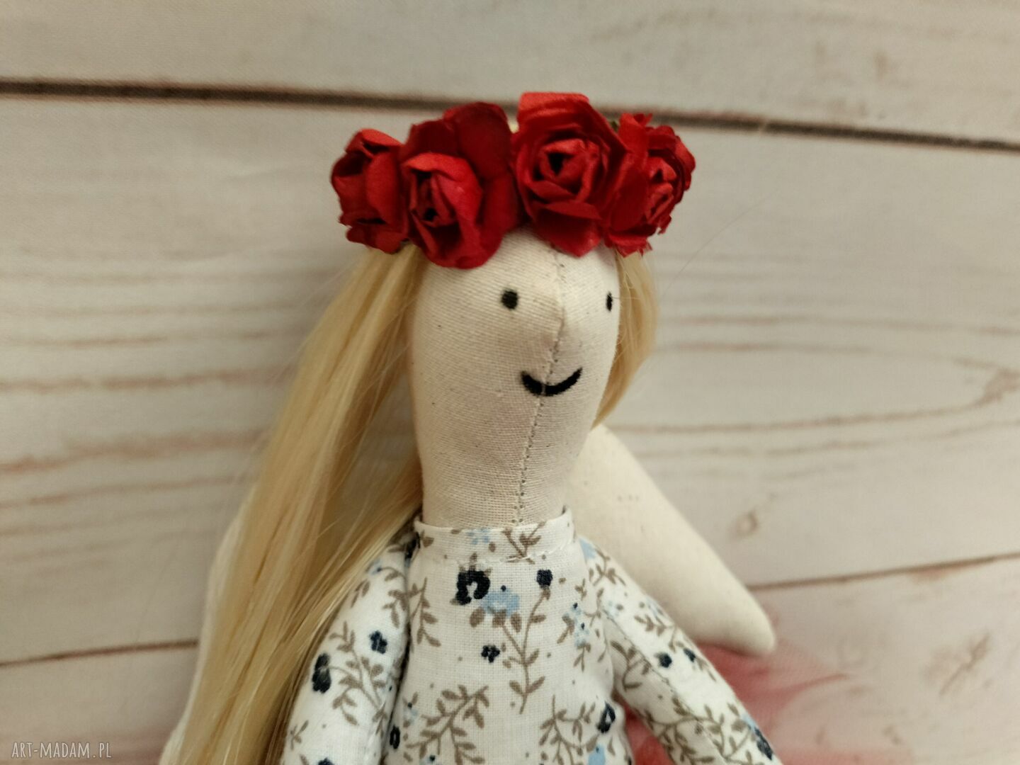 Lalka Anioł Tilda - antyalergiczna przytulanka 45 cm, ręczne wykonanie