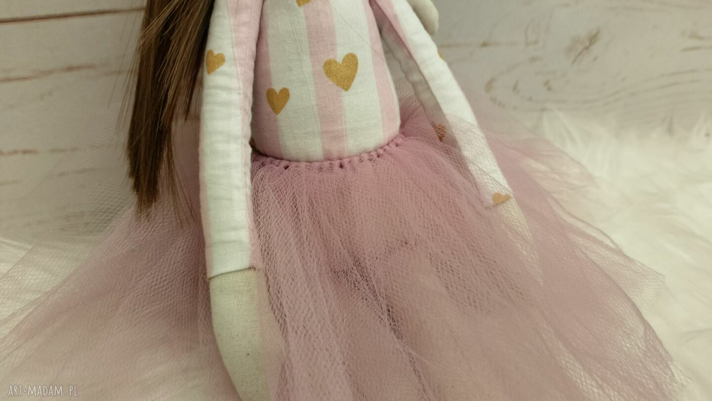 Anioł Tilda - ręcznie szyta lalka z bawełny (45 cm)