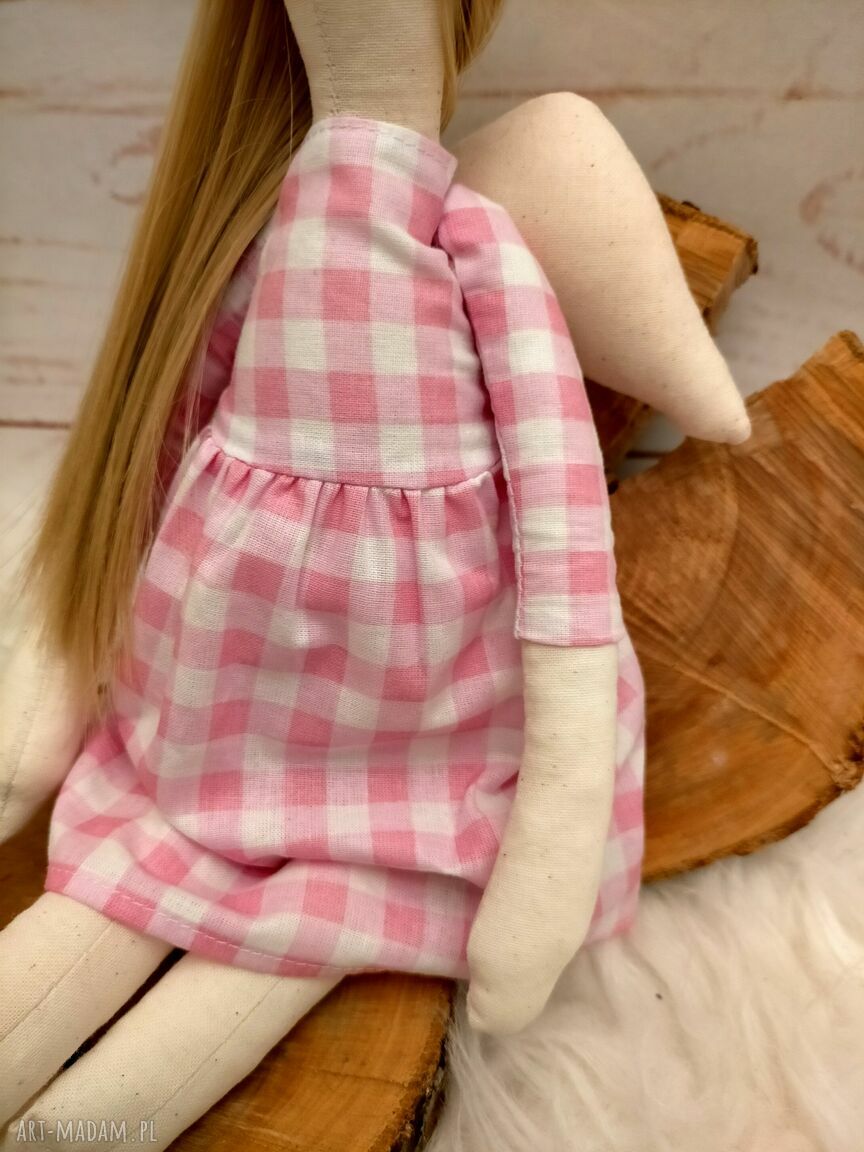 Lalka Anioł Tilda 45 cm - antyalergiczna przytulanka, idealna na prezent