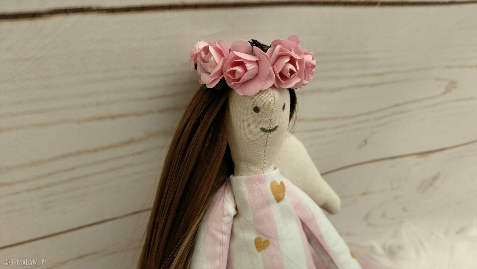 Anioł Tilda - ręcznie szyta lalka z bawełny (45 cm)