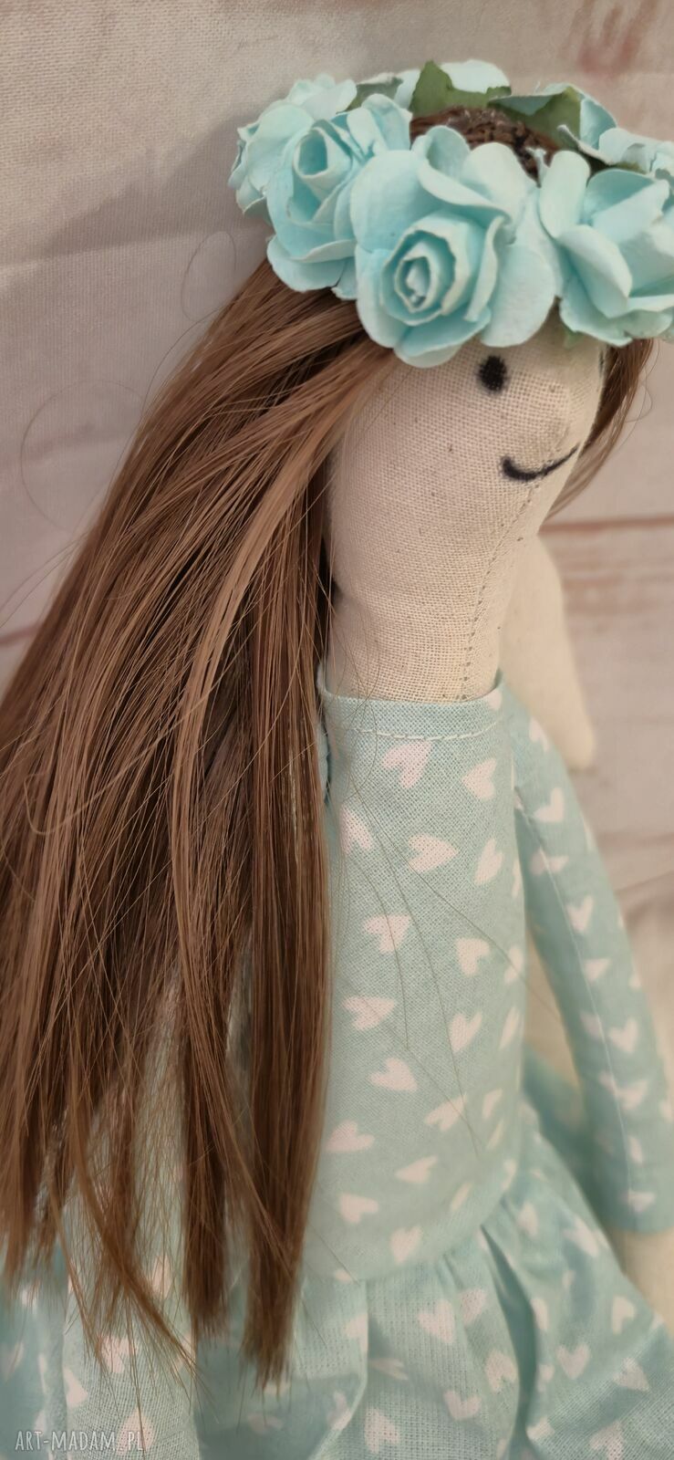 Lalka anioł Tilda 45 cm - prezent naturalny i antyalergiczny