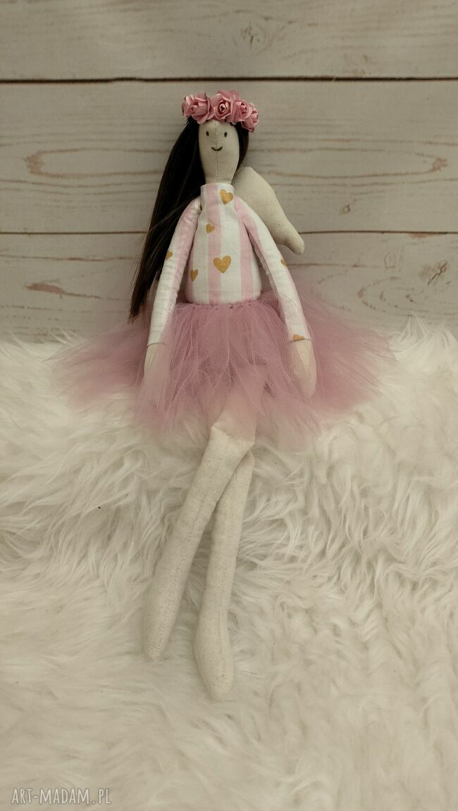 Anioł Tilda - ręcznie szyta lalka z bawełny (45 cm)