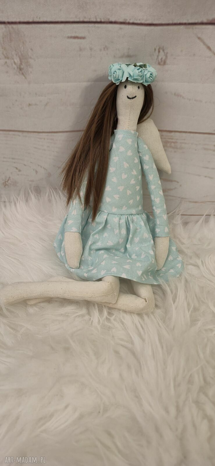 Lalka anioł Tilda 45 cm - prezent naturalny i antyalergiczny