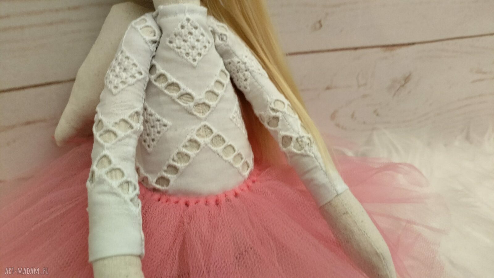 Lalka Anioł Tilda antyalergiczna 45 cm - handmade przytulanka