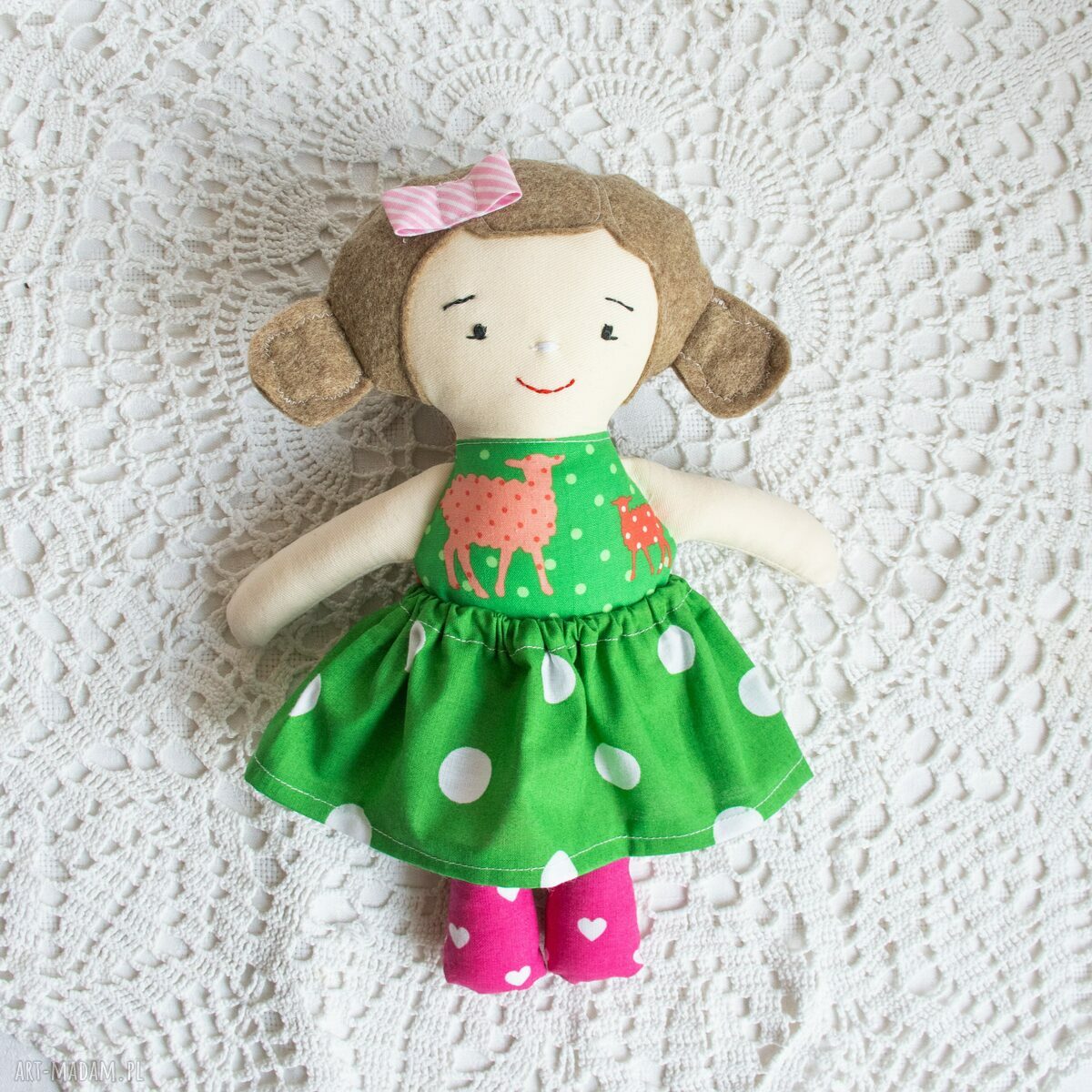 Lalka Fruzia Kasia 25 cm na roczek i Wielkanoc