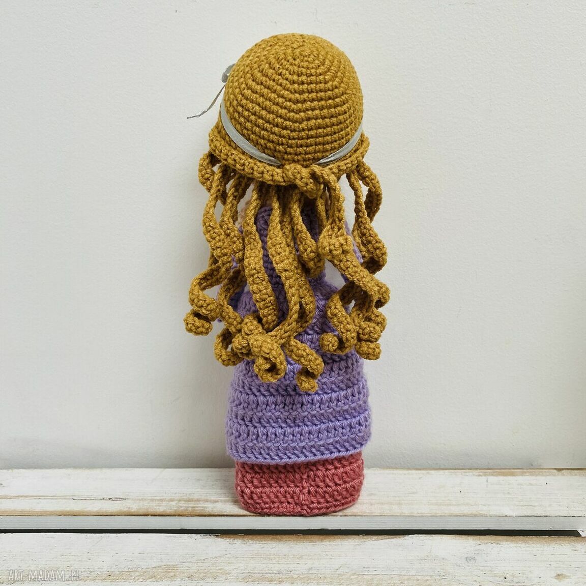 Lalka księżniczka szydełkowa handmade - maskotka na prezent