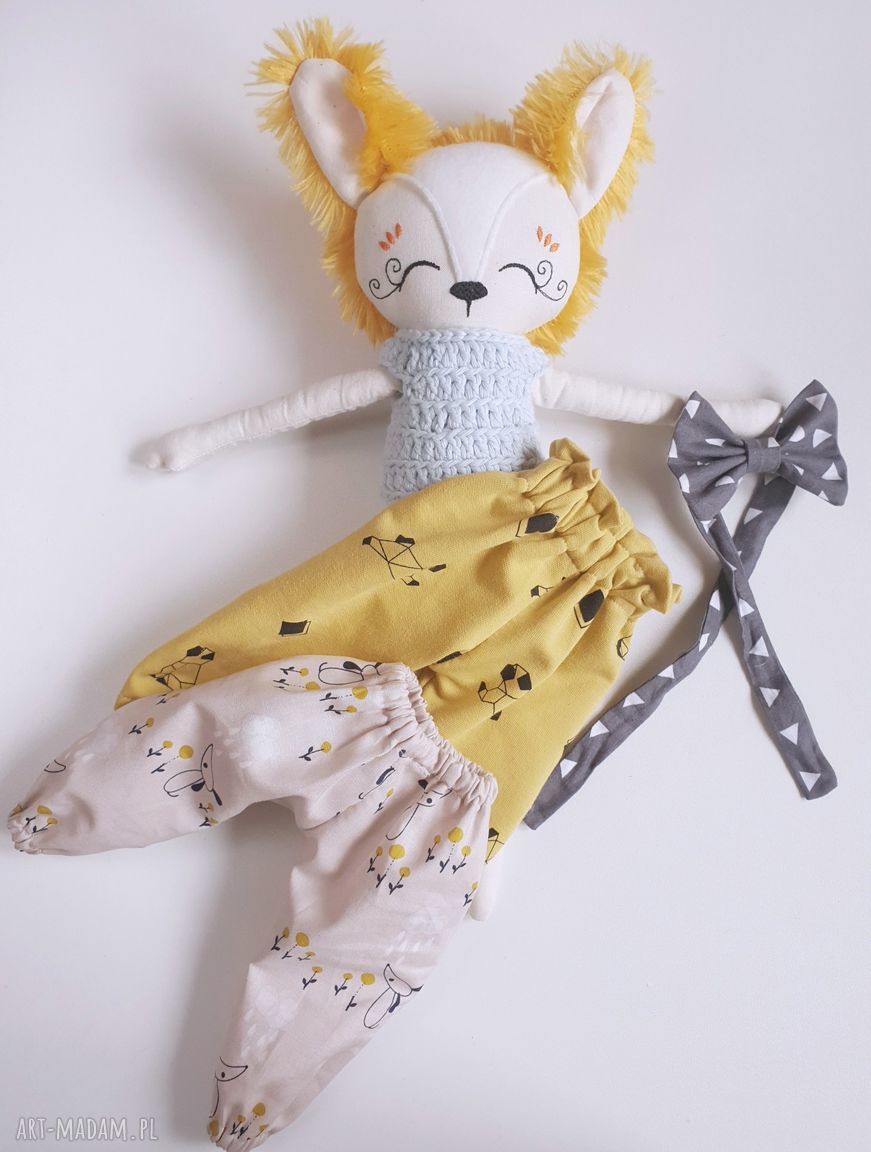 Lalka Lis Leoś - eko maskotka przytulanka 33 cm