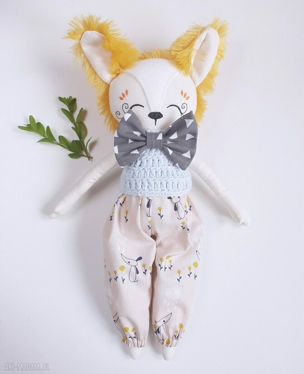 Lalka Lis Leoś - eko maskotka przytulanka 33 cm