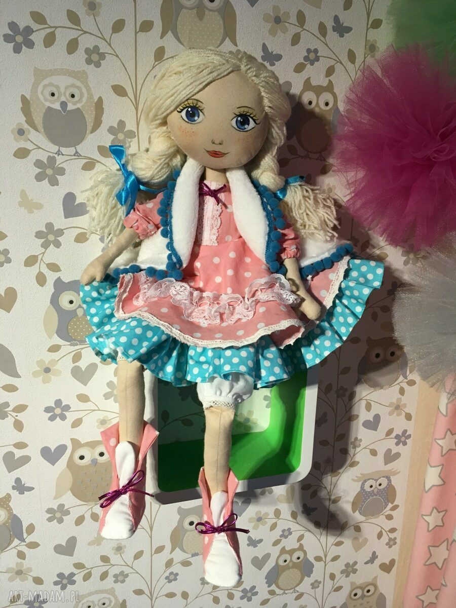 Lalka Małgosia - unikatowa szmacianka handmade 55 cm