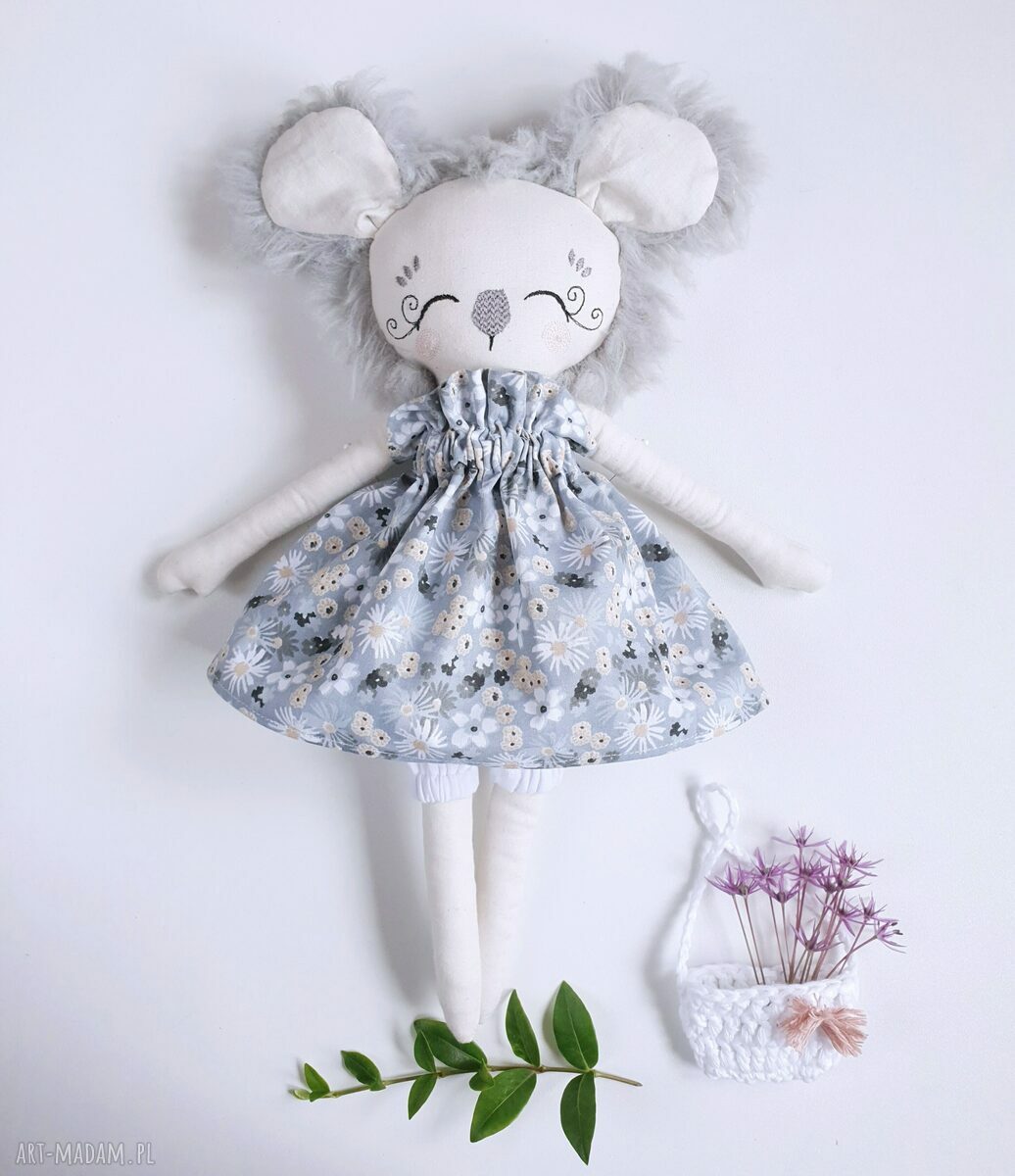 Lalka Miś Koala 33 cm - zestaw Safari z bawełnianą czapeczką