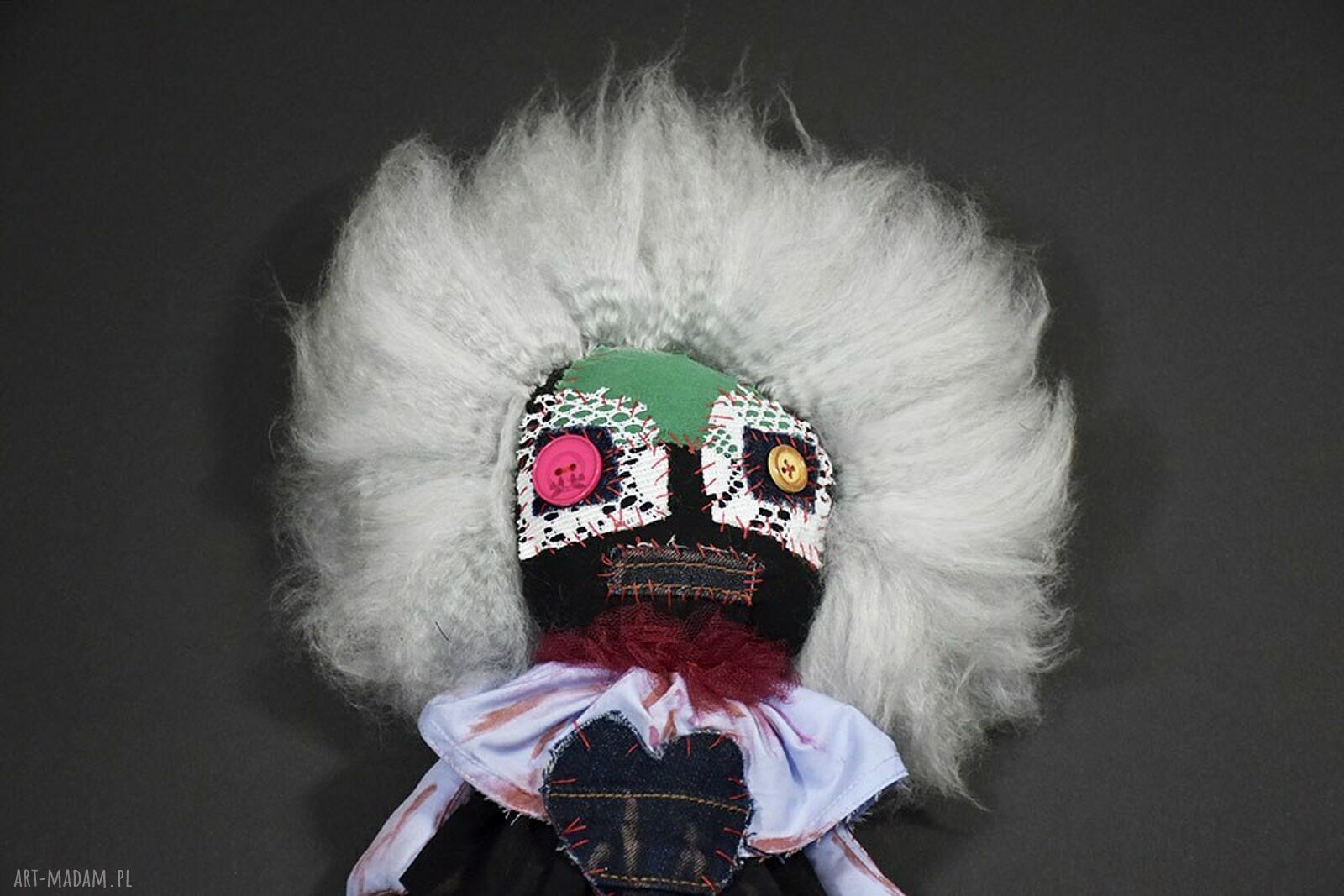 Morta - artdoll z upcyklingu, niepowtarzalna niespodzianka pełna charakteru