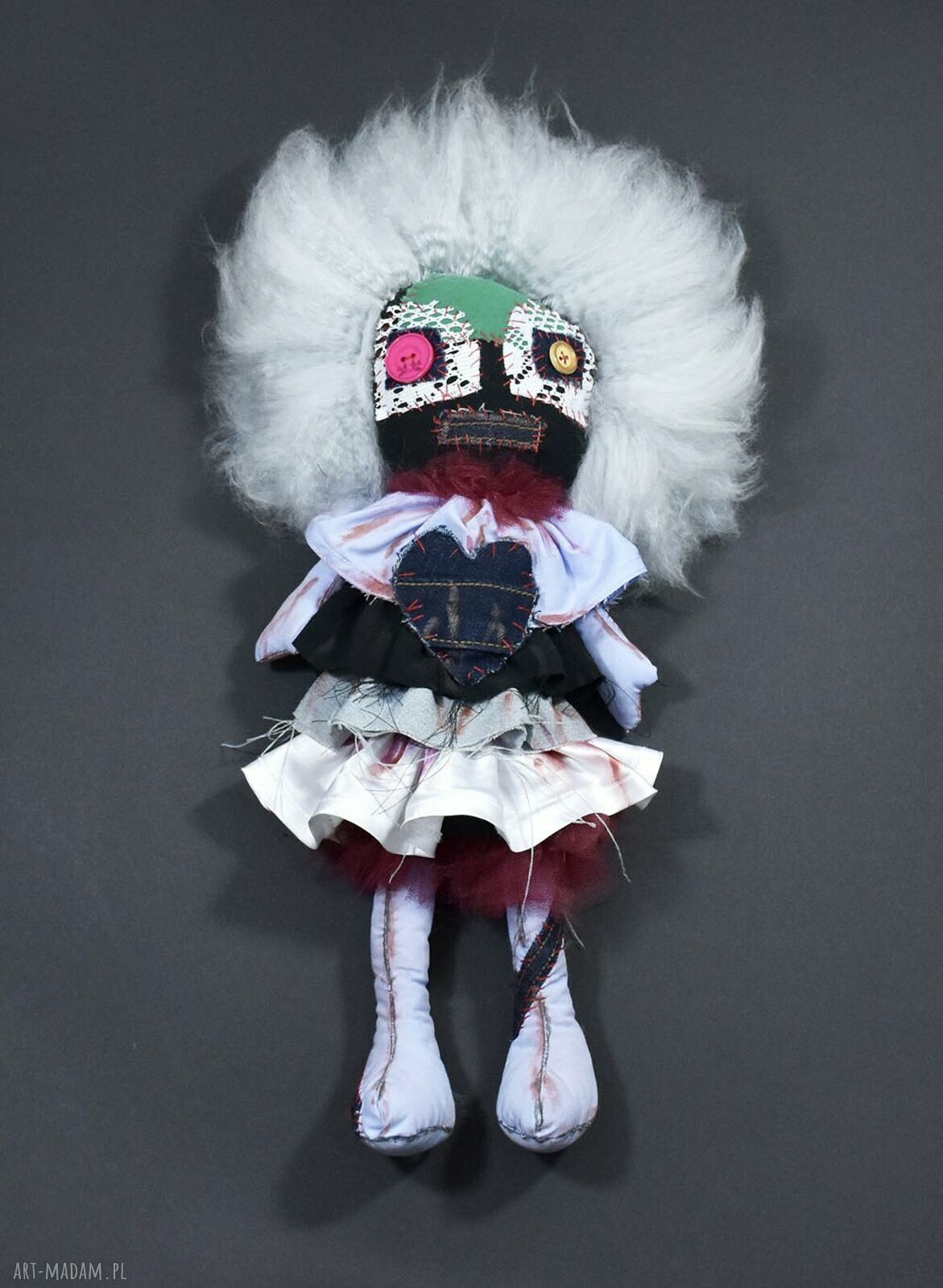 Morta - artdoll z upcyklingu, niepowtarzalna niespodzianka pełna charakteru