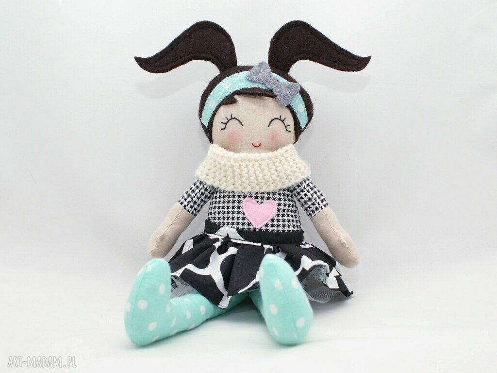 Lalka przytulanka Heidi 43 cm w stylu Scandi - ręcznie robiona
