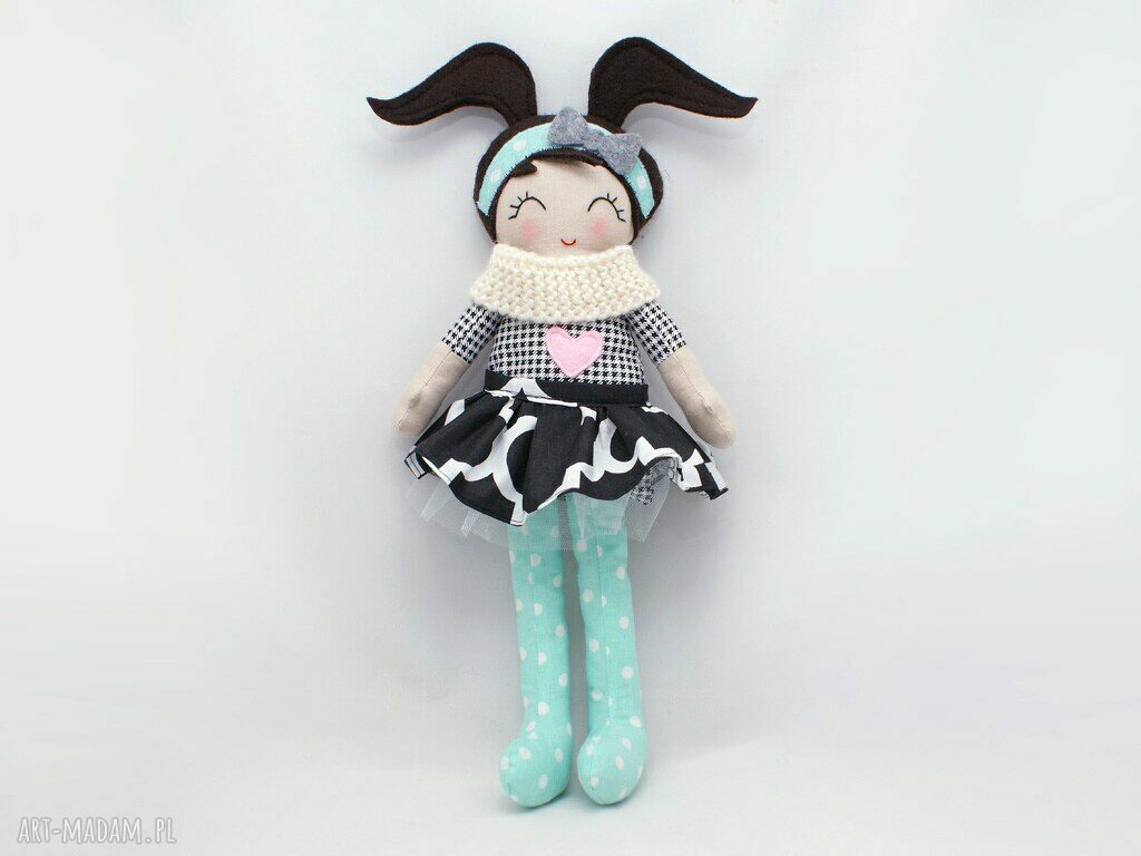 Lalka przytulanka Heidi 43 cm w stylu Scandi - ręcznie robiona