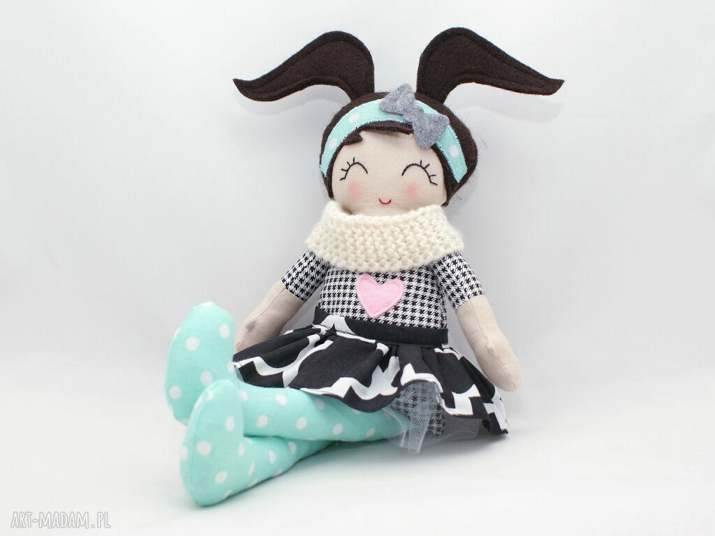 Lalka przytulanka Heidi 43 cm w stylu Scandi - ręcznie robiona