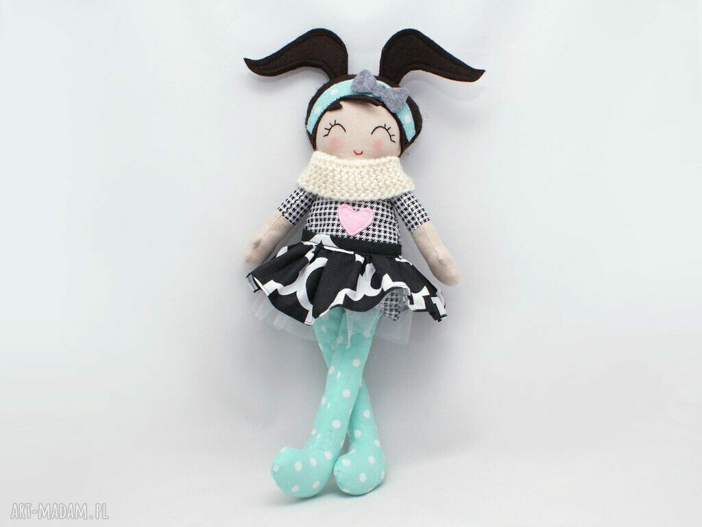 Lalka przytulanka Heidi 43 cm w stylu Scandi - ręcznie robiona
