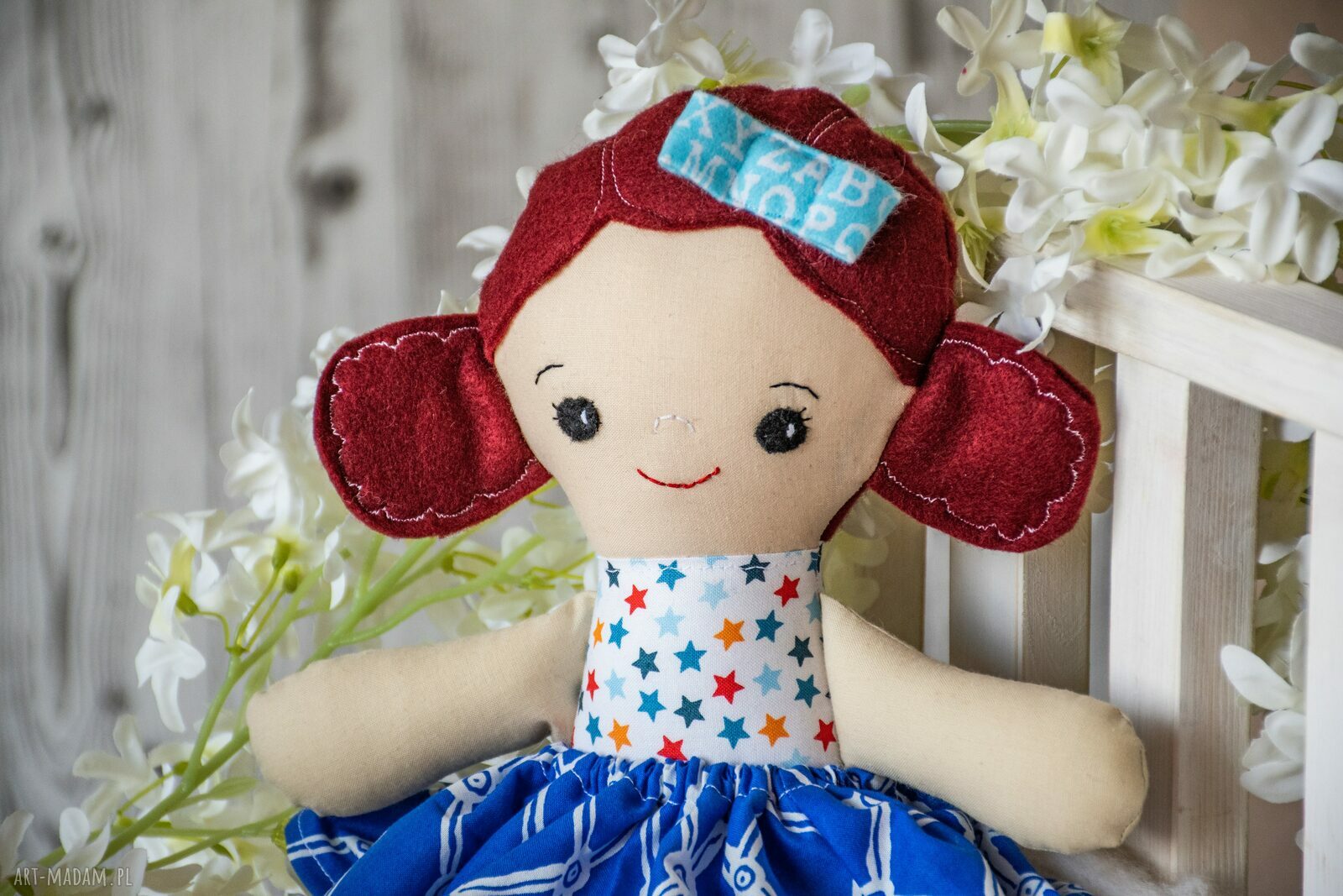 Lalka Pyzunia Kasia 31 cm - szmacianka dla dziewczynki