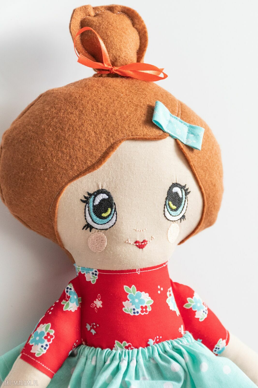 Lalka Rojberka Agatka 46 cm - prezent handmade na roczek